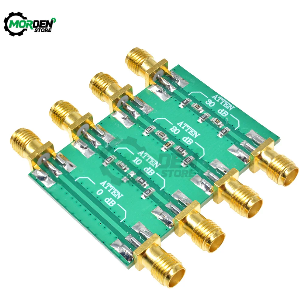 DC-4.0GHz 200mW DC 4.0GHz RF Fixed Attenuator SMA Double Female Head 0dB 10dB 20dB 30dB Connnector Electrical Accessories