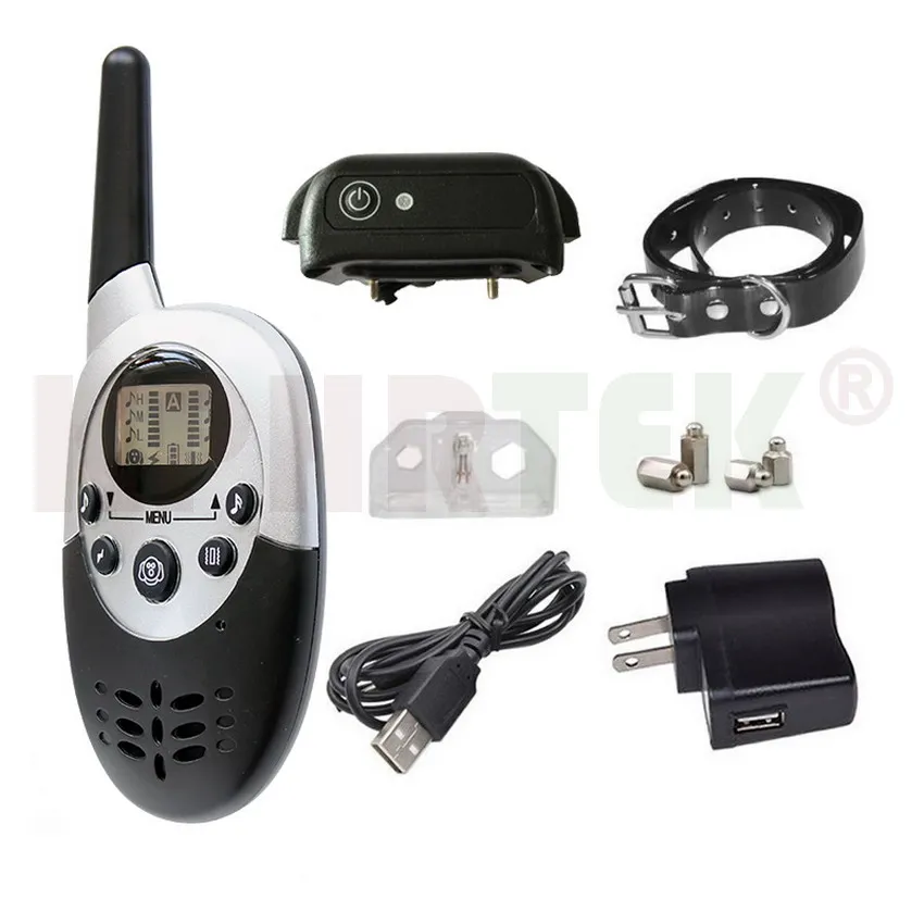 1000M Remote Waterproof Rechargeable Dog Training Shock Collar w/Auto Anti bark100G2280