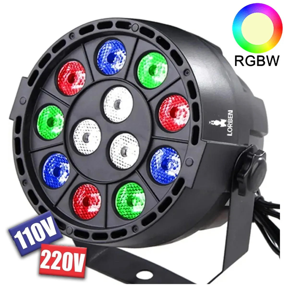 12 Led Cannon Light 36W RGBW Professional Scenic Lighting Party Ballad Show Bar Effects DMX GT84 Lorben