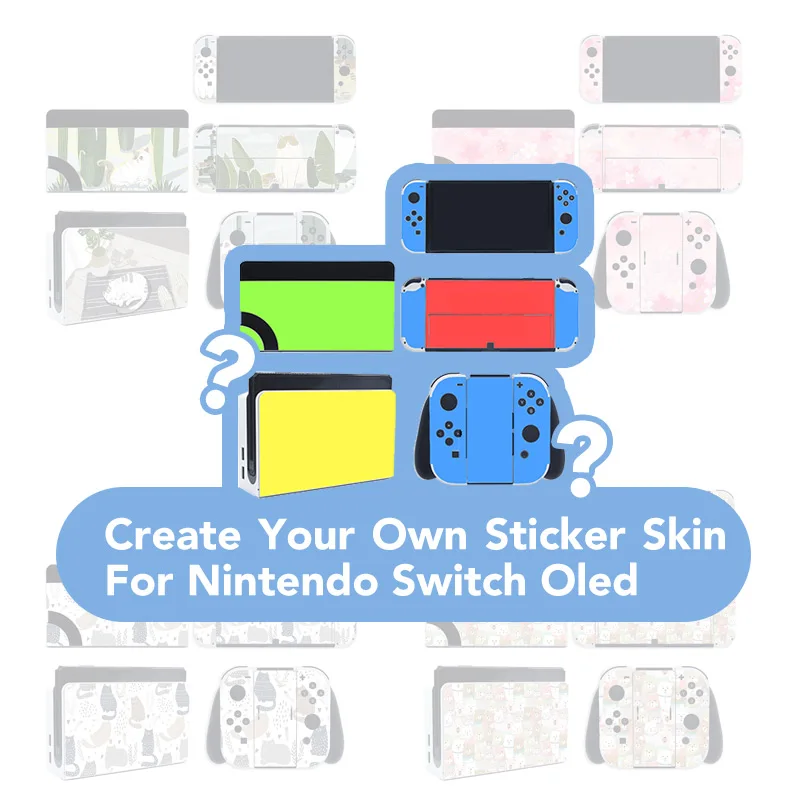 

Decal Gaming Custom Sticker Skin For Nintendo Switch Oled Japanese Anime Manga Create Your Own