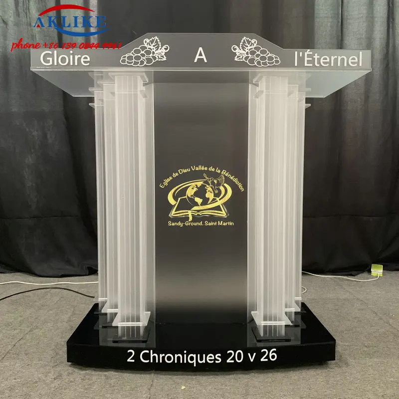 Creative Company Pulpit Oath Church Platform Plexiglass Podium Consultation Lectern Wedding Hosting Pulpit Rostrum For Classroom