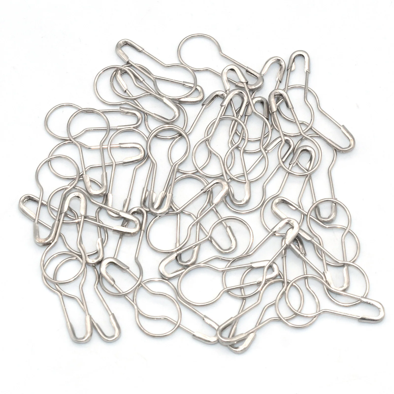 Silver Safety Pins Mini Gourd Shape Brooch Safety Pins Metal Clasp Pins DIY Sewing Tools Accessory for Scarf Blankets Skirts