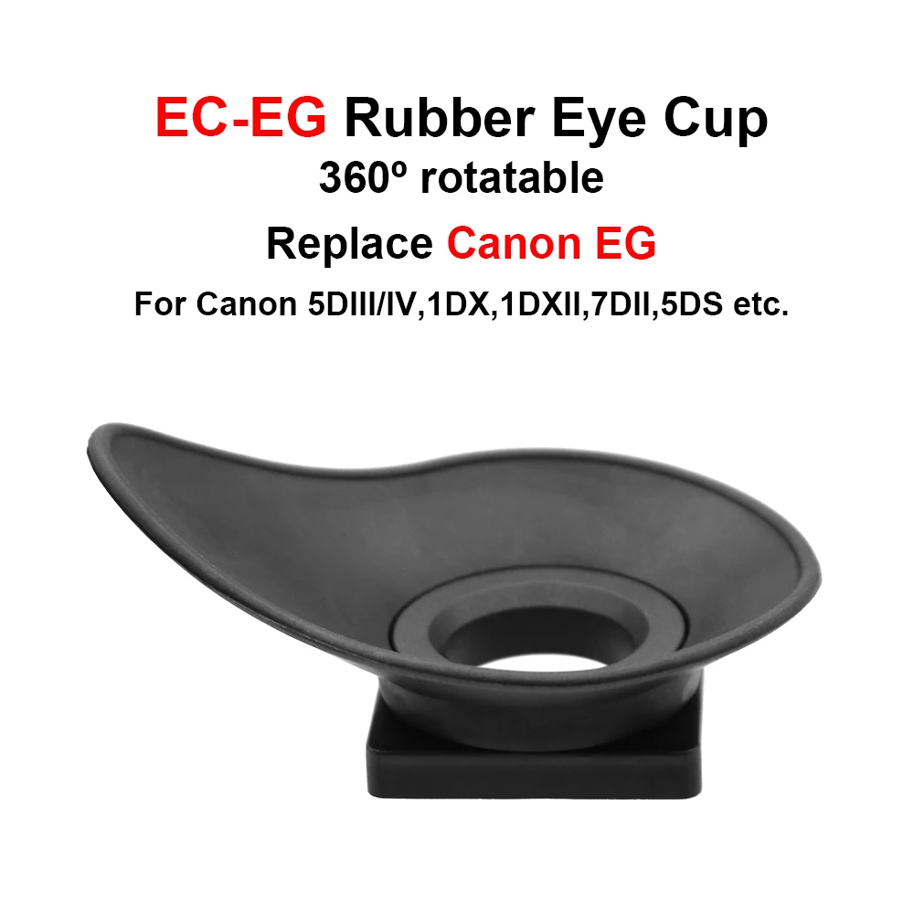 EC-EGラバー360 ° 回転アイカップ,canon eos 5d III,5d iv,5ds,1dx,1dx ii,7diiなどのカメラアクセサリー用。