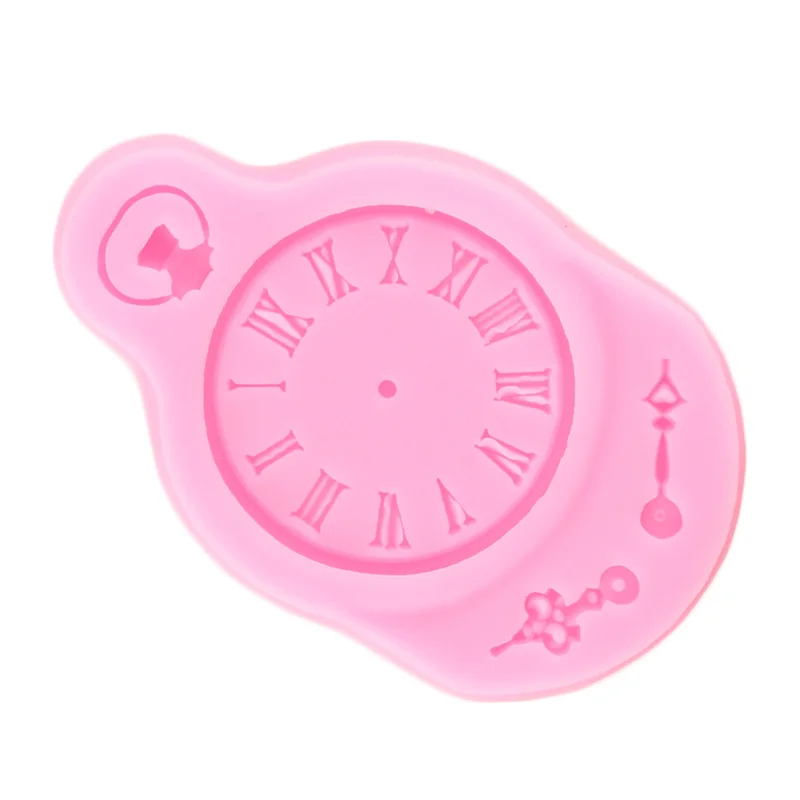 Mechanical Vintage Clock Silicone Mold Steampunk Gear Cake Border Fondant Cake Decorating Tools Chocolate Mould Clay Resin Molds