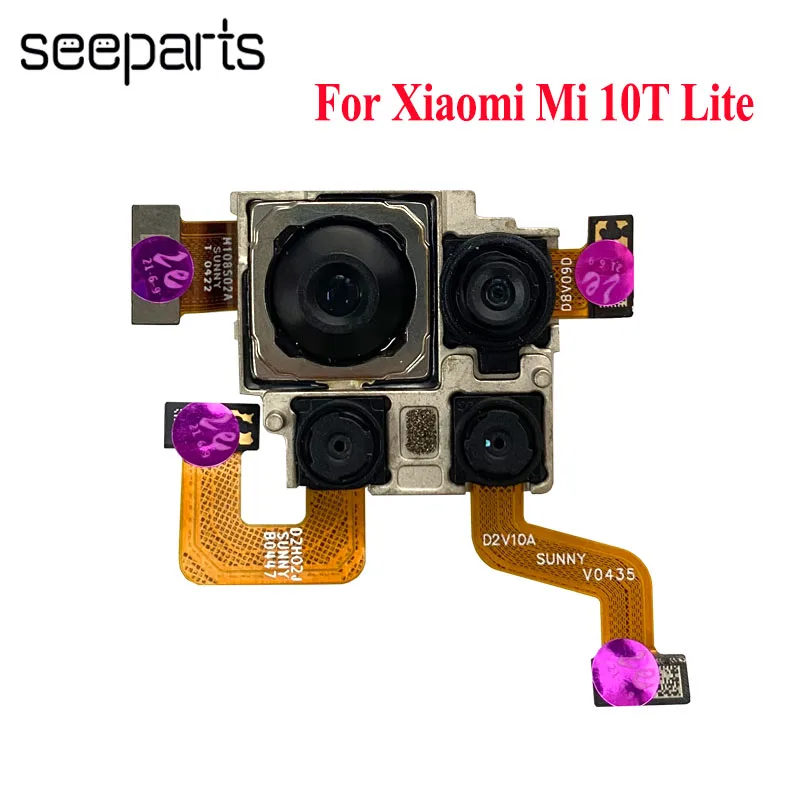 

Протестировано хорошо для Xiaomi Mi 10T Lite, большая камера в сборе, гибкий кабель Mi 10T Lite, запасные части для задней камеры 10T Lite, задняя камера