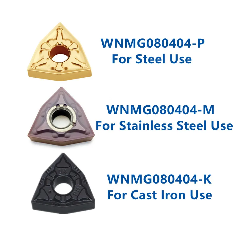 SANAI-inserto de carburo CNC WNMG080404 WNMG080408, herramienta de torneado de torno para mecanizado de Metal de acero inoxidable