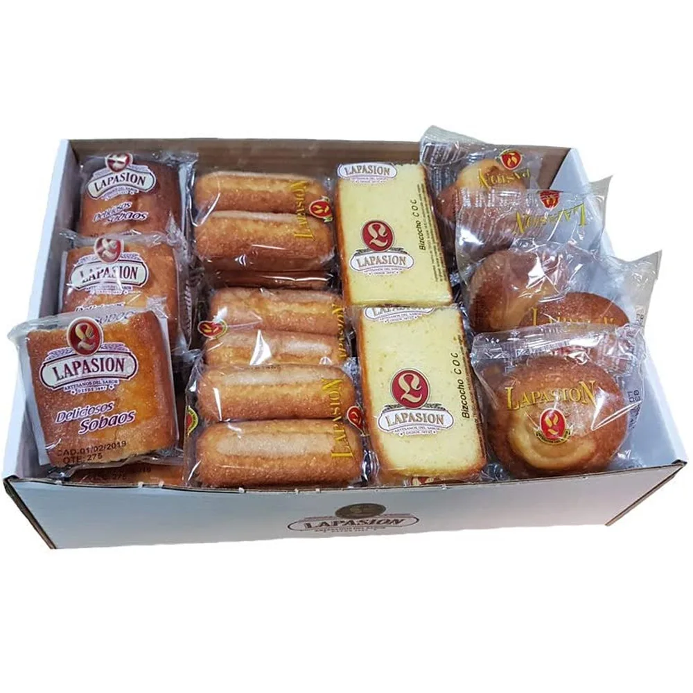 Sobaos, Magdalena larga, Bizcocho Coc y Magdalena redonda ideal para desayunos