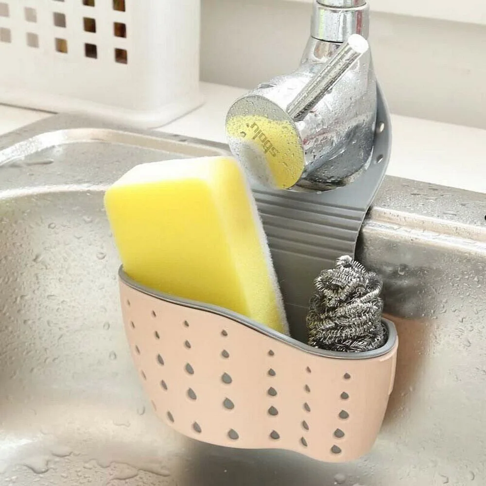 

200 Pcs Kitchen Sink Sponge Holder Bathroom Hanging Strainer Organizer Storage dhl22kg