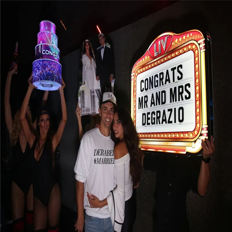 Aangepaste Logo Marquee Message Board Fles Presenter