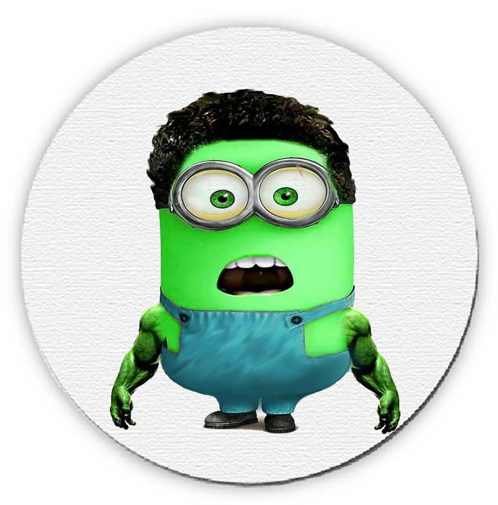 ROUND SPOOF POWERFUL GREEN mousepad raton