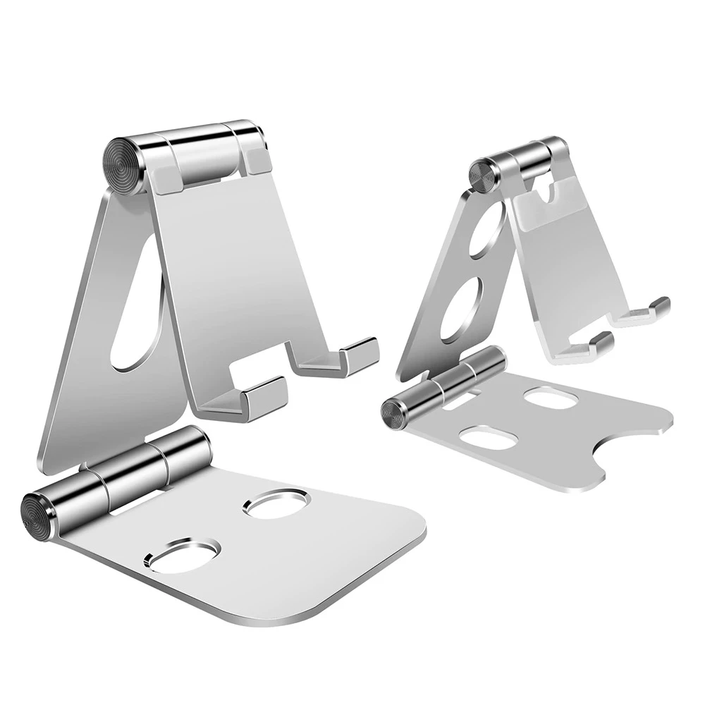 Adjustable Aluminum Stand for Mobile Phone Tablet Foldable Portable Desk Holder for Smartphone iPhone Samsung iPad (Multi Color)