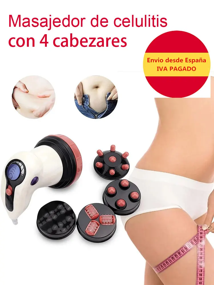 Massager elétrico das celulites, 4 em 1 corpo inteiro, infravermelho 3d, rolo do massager do