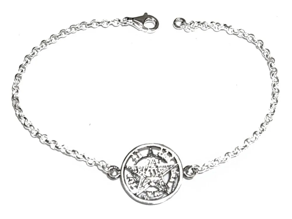 Sterling silver bracelet with TETRAGRAMATON sterling silver 1,5 CM diameter. Several long to choose