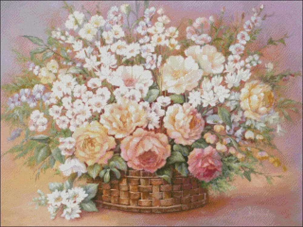 Sweet Nothings - Counted Cross Stitch Kits - Crafts DIY Handmade Needlework for Embroidery 14 ct Aida Oil Painting