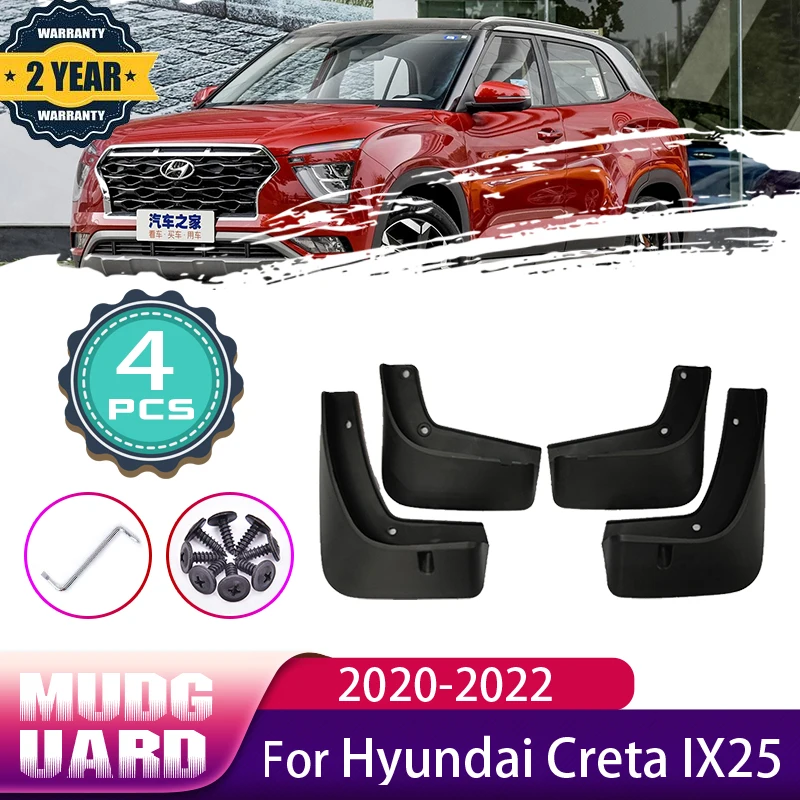 

Для Hyundai Creta IX25 Cantus 2020 2021 2022 SU2 MK2 передние и задние колеса, брызговики, брызговики, крыло, автомобильные аксессуары