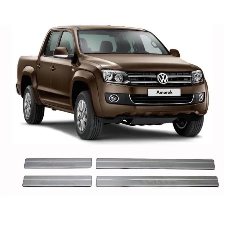 Car Door Sill Protector for Chrome Door Sill Protector Volkswagen Amarok 2010 - 2020