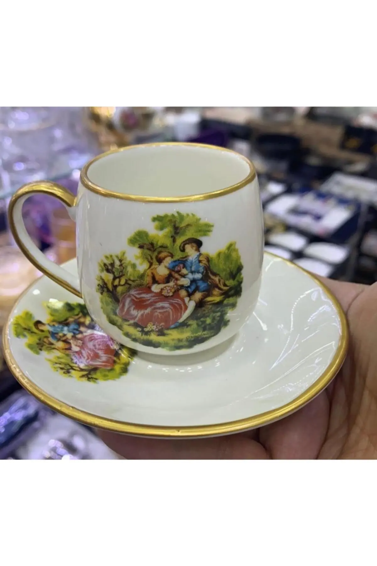 12 pezzi dipinto a mano Nostalgia Marquise Cup Kitchen Tea Coffee Set