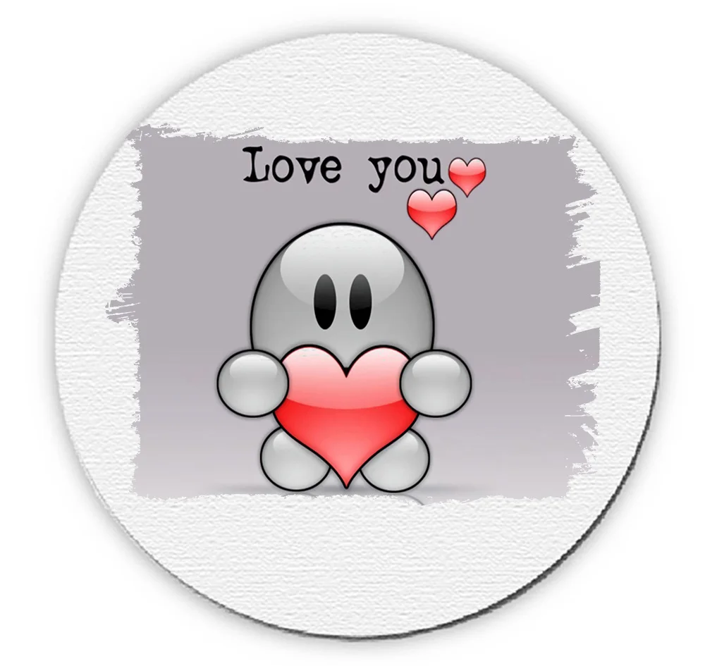 ALFOMBRILLA REDONDA TE QUIERO mousepad raton