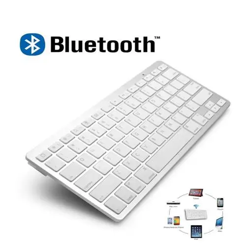 Teclado mini escritorio bluetooth slim mac tablet pc ipad ios windowns