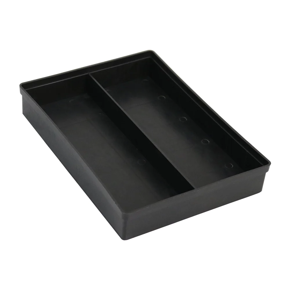 ESD Q-TK2A compartment grid Tray 230X170X38mm Black Antistatic Dual Zone ESD Safe Component Tray