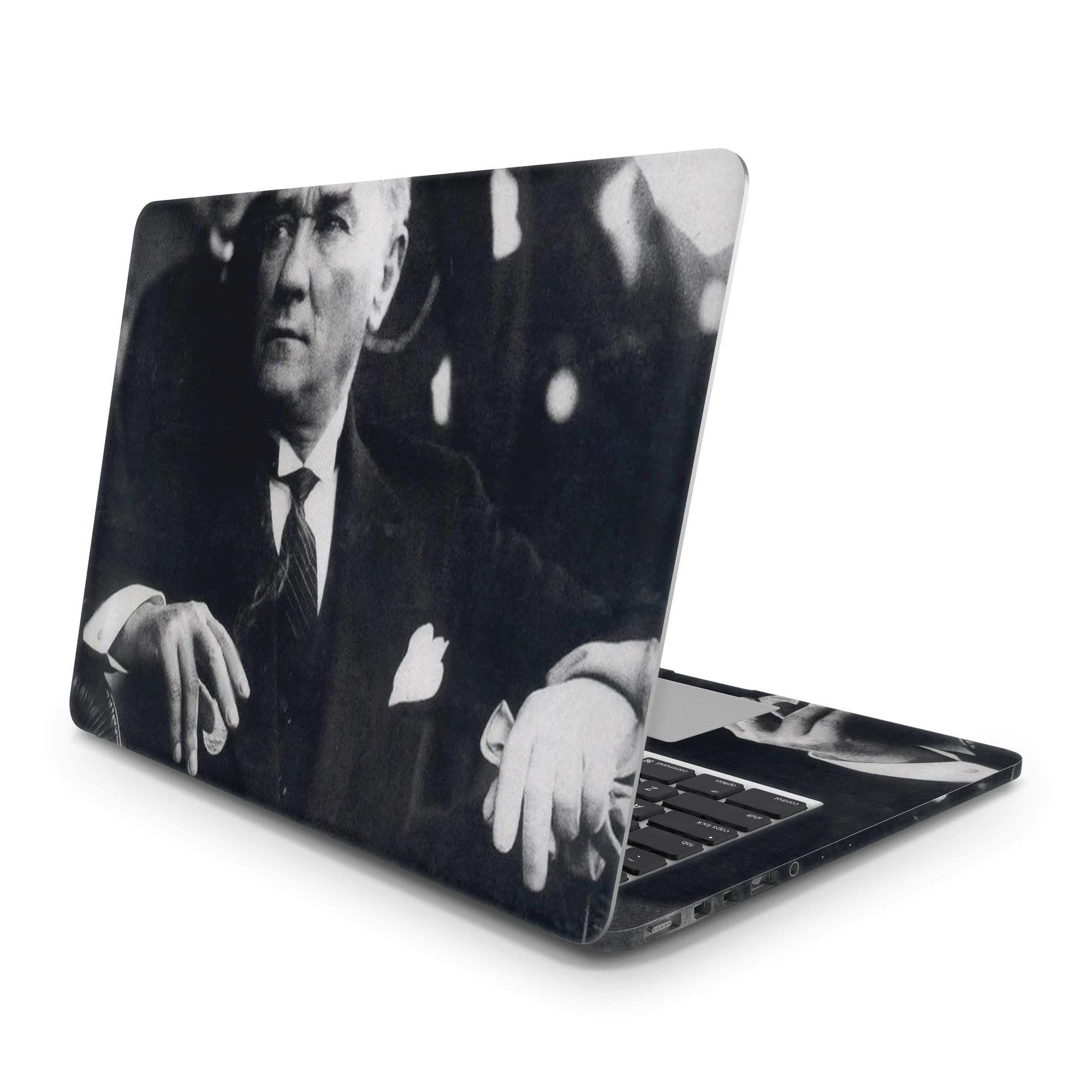 Sticker Master Mustafa Kemal Atatürk Black White Laptop Vinyl Sticker Skin Cover For 10 12 13 14 15.4 15.6 16 17 19 