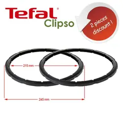 Steam pressure seal pressure cooker sealing ring 2 pcs for SEB Tefal Clipso 4-5-6 liters