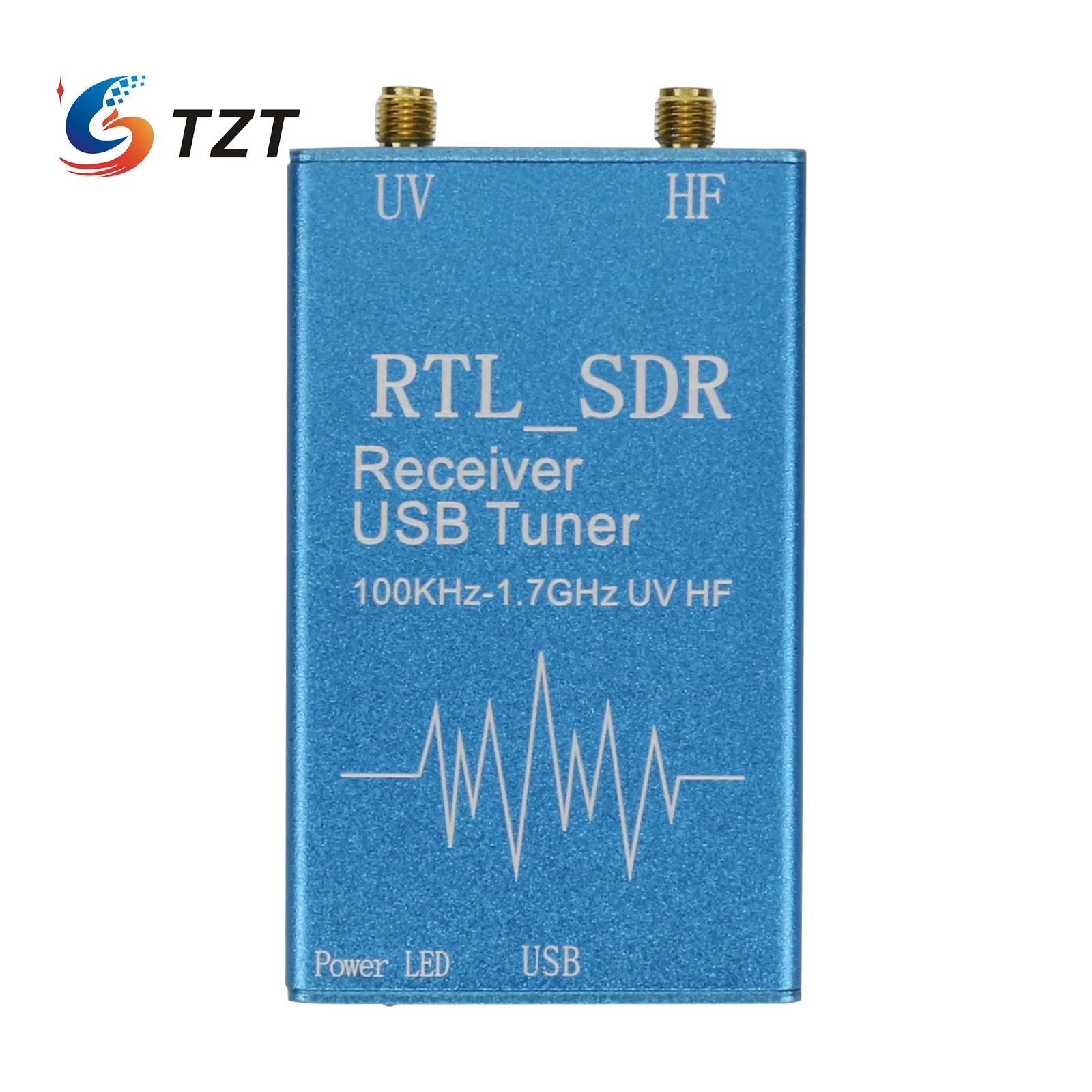 TZT 820T/820T2 For RTL SDR Receiver USB Tuner 100KHz-1.7GHz UV HF RTL2832U + R820T2 For Radio Communications