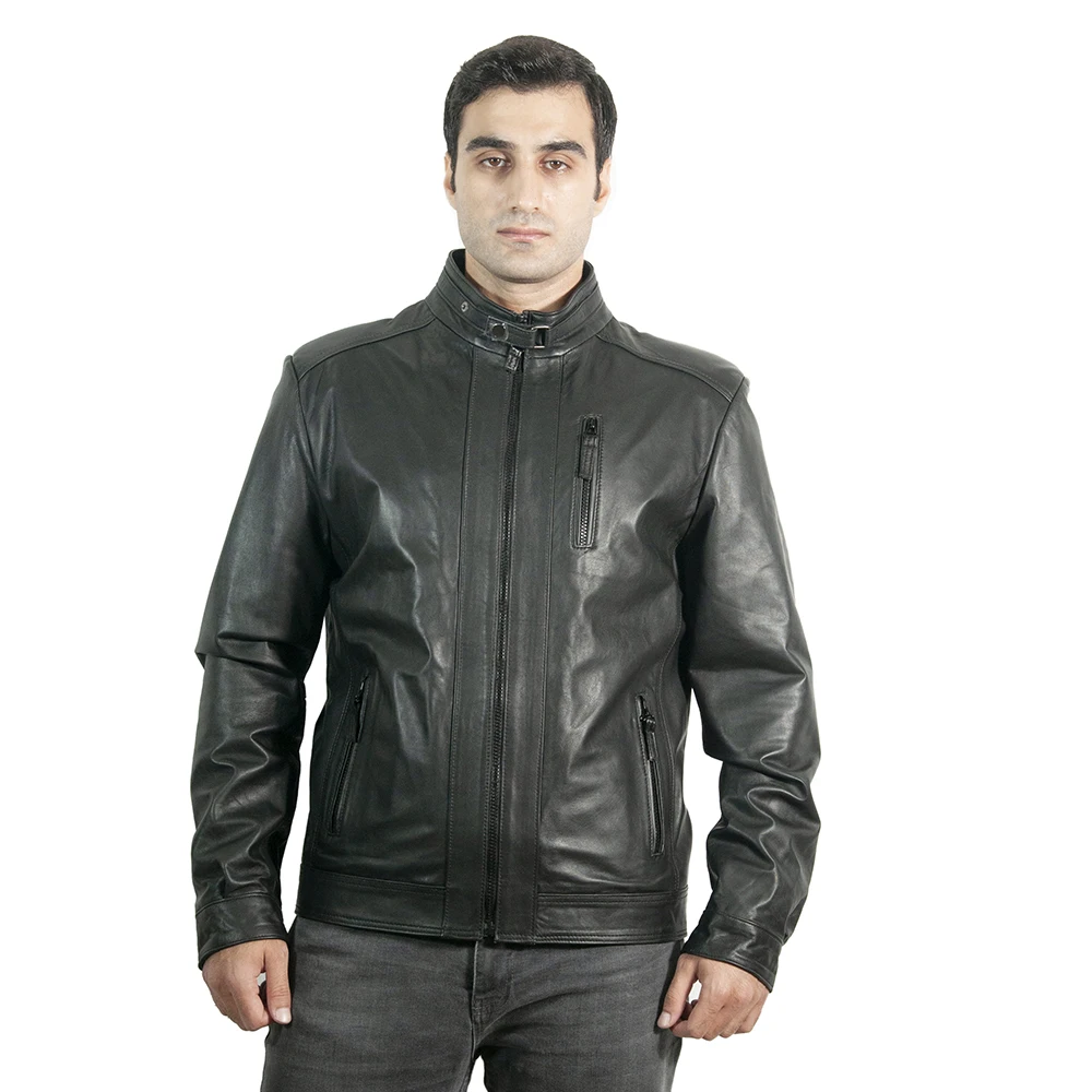 

Zoramotti,Leather Jacket,Genuine Leather,Lambskin,Classic,quality,Natural Leather,Keeps,Warm