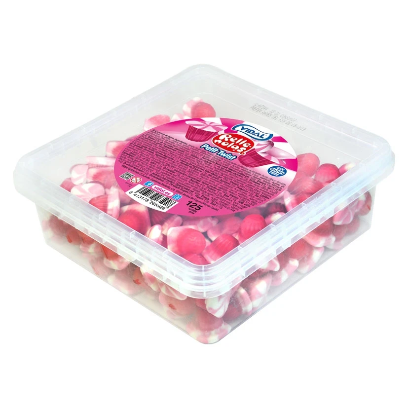 Vidal sweets Petit Twist stuffed tray 150 you-gluten-free-delicious sweets with a soft texture and a filling that will make it melt in your mouth leaving you a sweet and intense strawberry flavor and desire to repeat