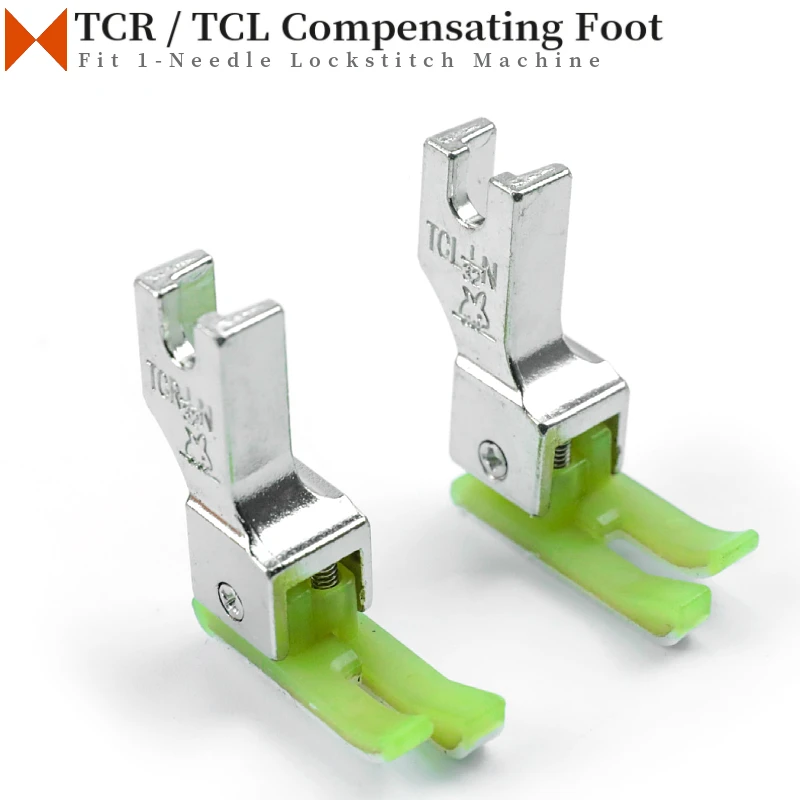 TCR TCL RIGHT and Left Plastic Compensating Presser Foot For Industrial 1 Needle Lockstitch Sewing Machine 1/16 1/32 inch