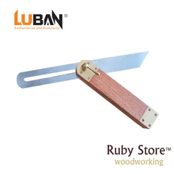 Qiangsheng Luban Premium Sliding Bevel Mahogany and Brass, Fine Woodworking