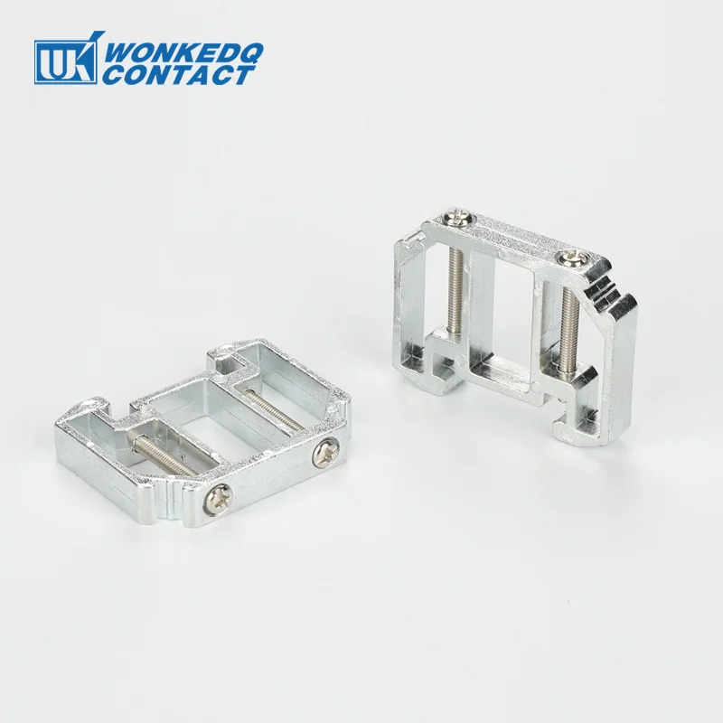 1Pc E/AL End Bracket Clip Aluminum For NS35 Din Rail Mounting Terminal Block Electrical Accessories 35mm DIN JAL End Stop Clamp