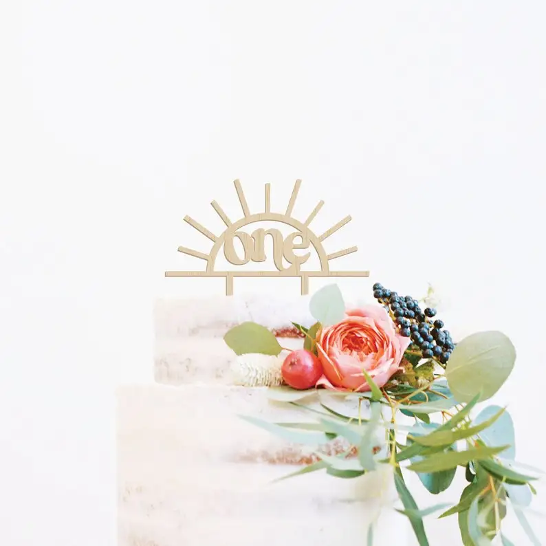

Sun Cake Topper, Sunshine Cake Topper,1st Birthday, Sunshine Birthday Decorations, Sun Theme Party, One Cake Topper