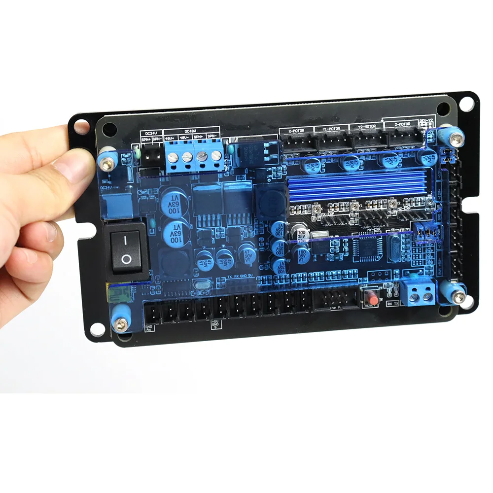 Imagem -02 - Grbl Controller Control Board para Cnc Laser Gravador 3axis Stepper Motor Suporte Offline Duplo Eixo y Usb Driver Board