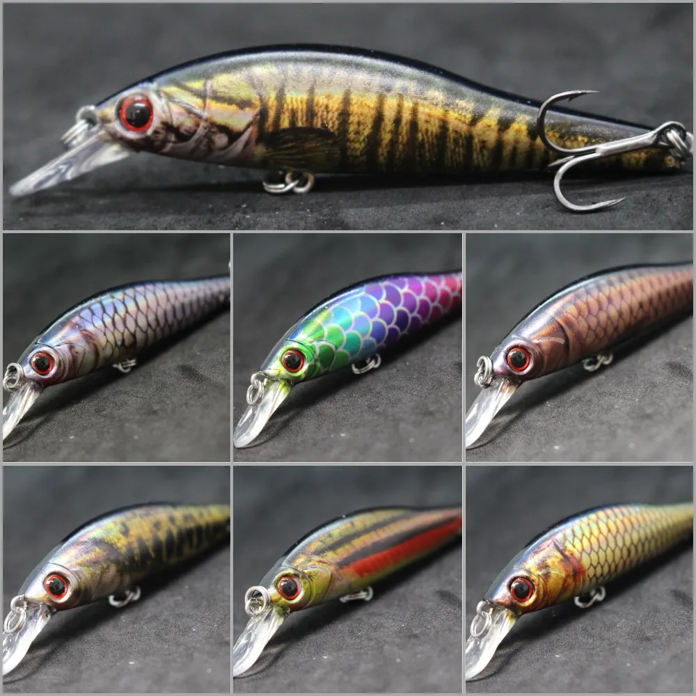 wLure Minnow Fishing Lures 9cm 9g Sinking Jerkbait Lifelike Painting Cutting Blade Fishing Hooks HM431