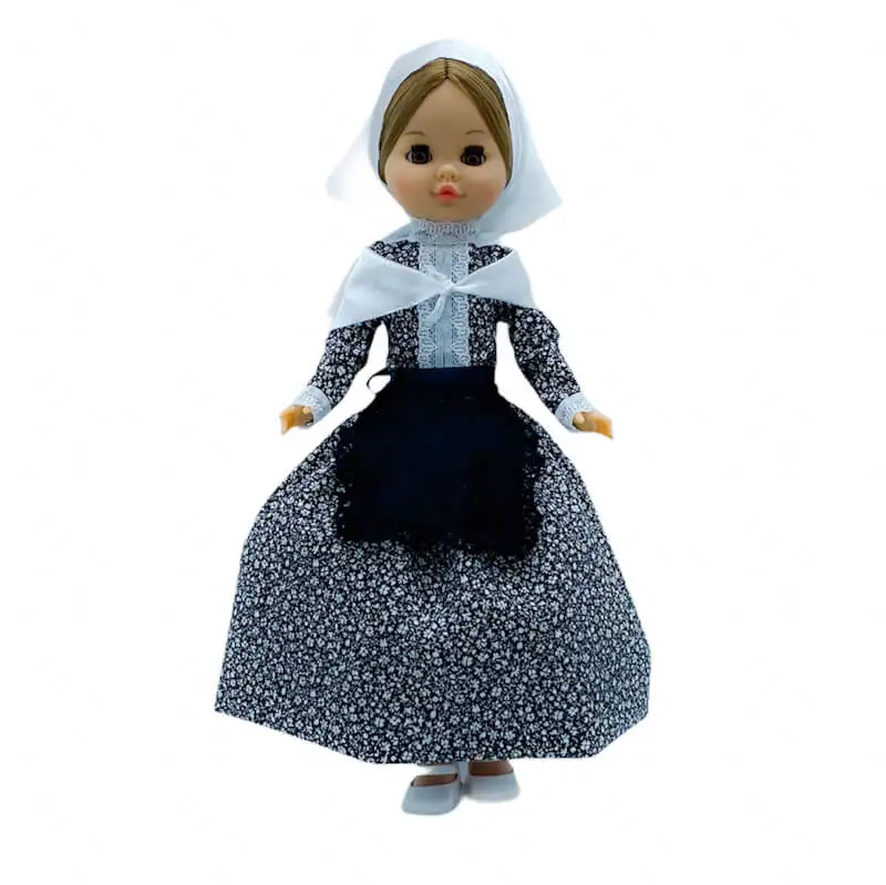 Original Sintra Collection Doll 40 cm regional Dress Typical Basque Villager Homemade Basque Country Made in Spain by Folk Craft