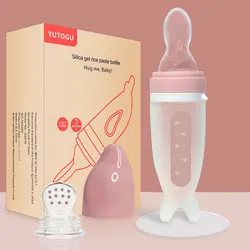 Imebaby-biberón de alimentación para bebé, cuchara de cereales de arroz de silicona Dolphin, vajilla para recién nacido, artículos para bebé, cuchara de alimentación