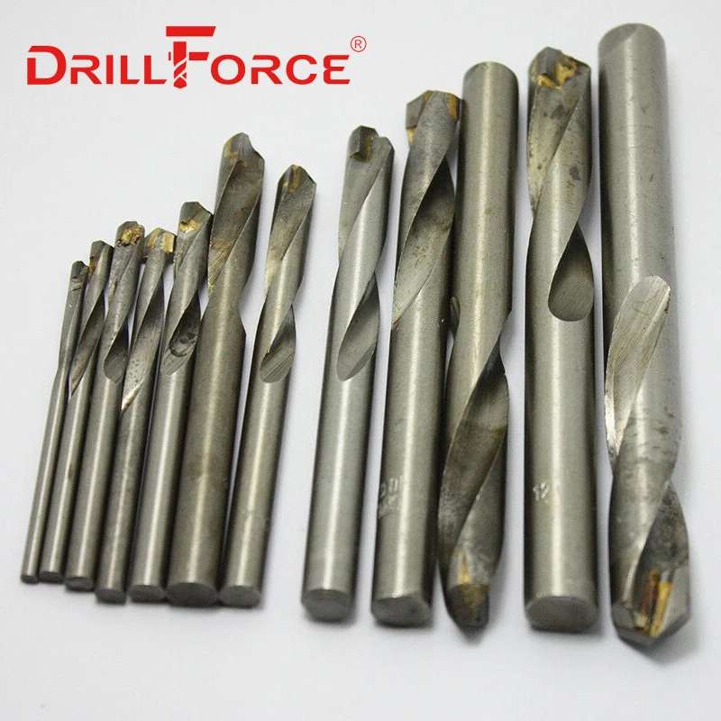 Сверло Drillforce из карбида вольфрама, биты слесарные для чугуна и алюминия, 10 шт., 3-20 мм (3/5/10/15/20 мм)