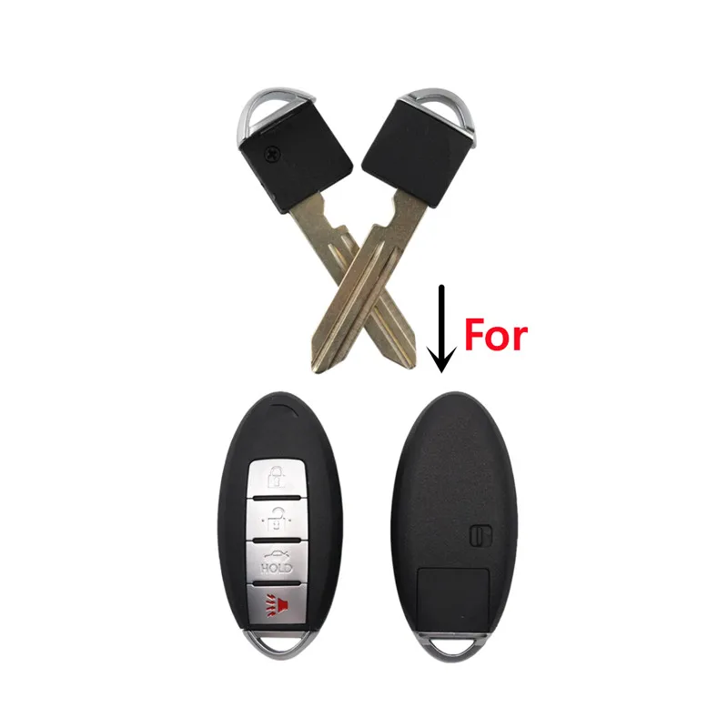 5pcs Remote Smart Emergency Insert Fob Uncut Car Key Blade For Nissan Infiniti Alitma Armada Cube EX35 M35 M45