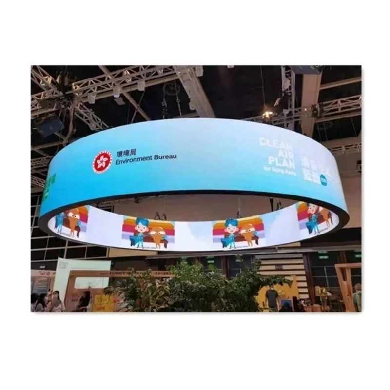 Curving Screen Indoor Cylindrical LED Screen P2.5 P2 Soft Flexible Screen Flexible LED Display