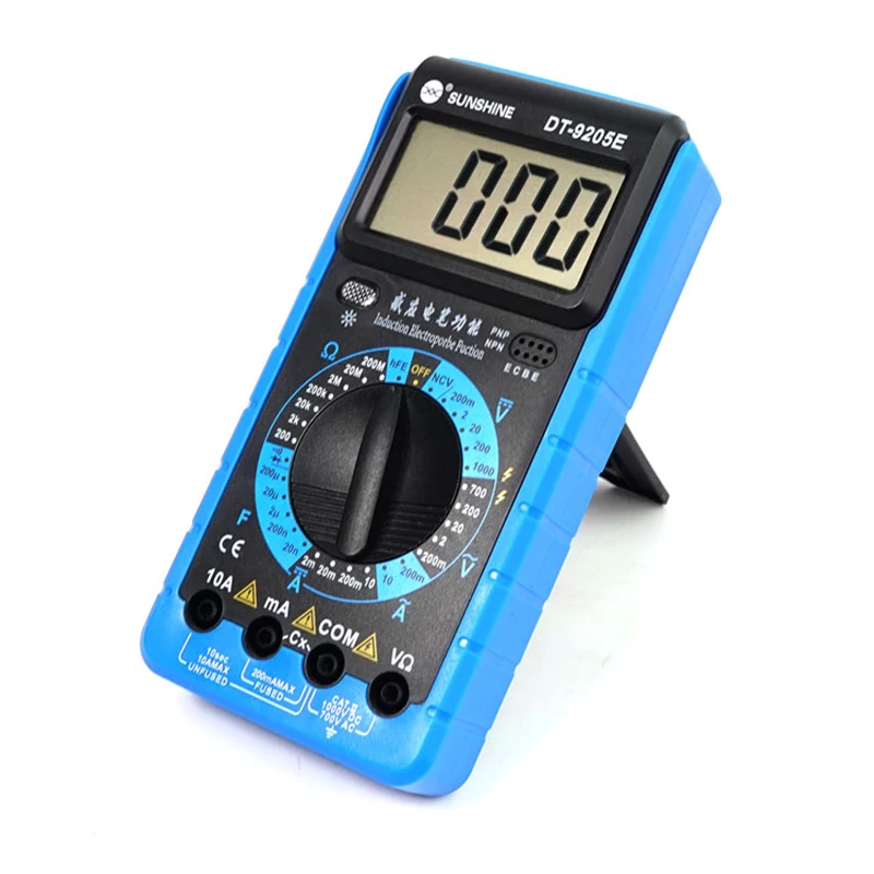 SUNSHINE DT-9205E multimetro digitale AC/DC tensione corrente resistenza capacità Tester strumento misuratore di potenza strumenti multimetro