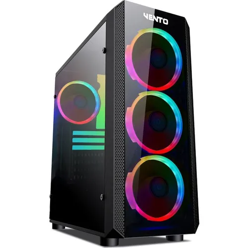 VENTO VG04FE 4 X120MM RGB FAN USB 3.0 ATX MIDTOWER COMPUTER LOCKER