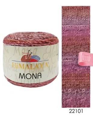 Himalaya Mona ciasto przędzy 100g dzierganie ręczne szydełkowanie wełny Gradient Ombre barwny Beanie szal Cowl szalik kobiety DIY miękkie Alize