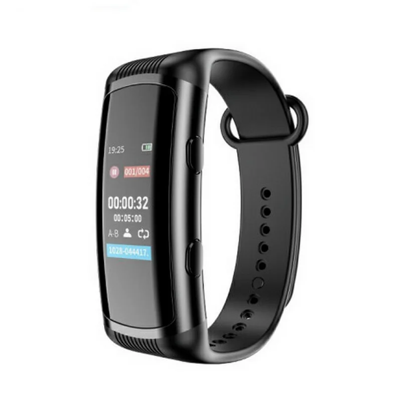 

V50 Digital Voice Activated Recorder 32G 64GB 128G Watch Wristband Audio Recording Professional Mini Dictaphone MP3 Player