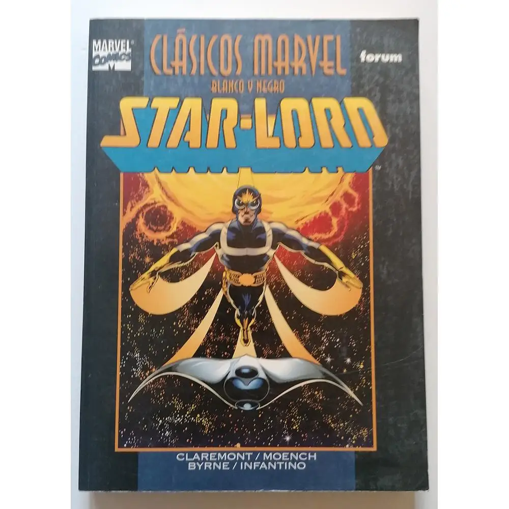 Classic MARVEL BLACO and black-STAR LORD, ED. FORUM, author GENE COLAN & others, year 2002, COMIC BOOK, TEBEO in Spanish