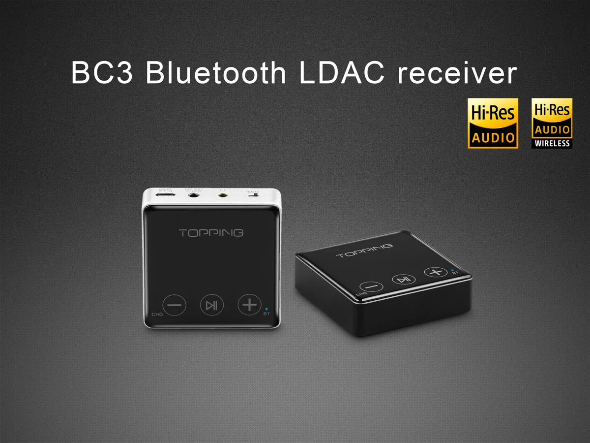 HX BC3 ES9018Q2C Hi-Res Audio Wireless Bluetooth LDAC Receiver with Headphone/OPT/Line Output