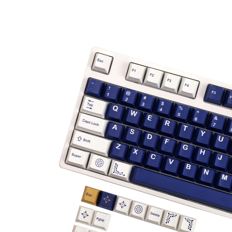 GMK-Tapa de tecla Lazurite para teclado mecánico, teclas PBT de perfil Cherry para DZ60/RK61/64/gk61/68/75/84/87/96/144/980, 104/108 teclas