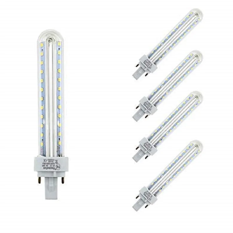 Lámpara Bombilla Led 2U Tubo G24 4200K Luz Neutra 13W 49627 (Pack 5)