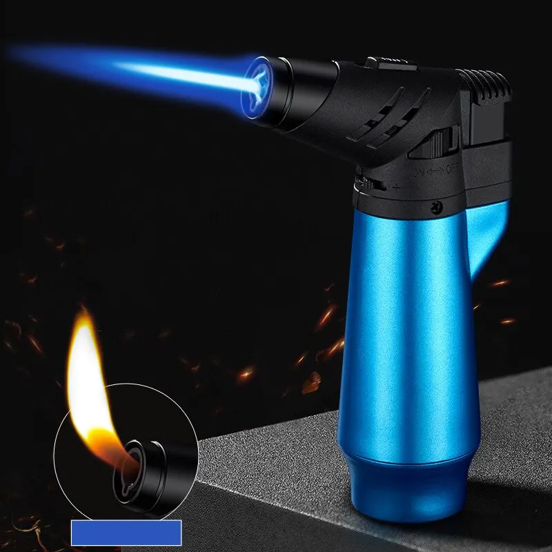 Turbo Gas Lighters kitchen Cooking Jewelry Welding Cigar Lighters Spray Gun Gadgets for Men  Smoking Accessories Windproof BBQ