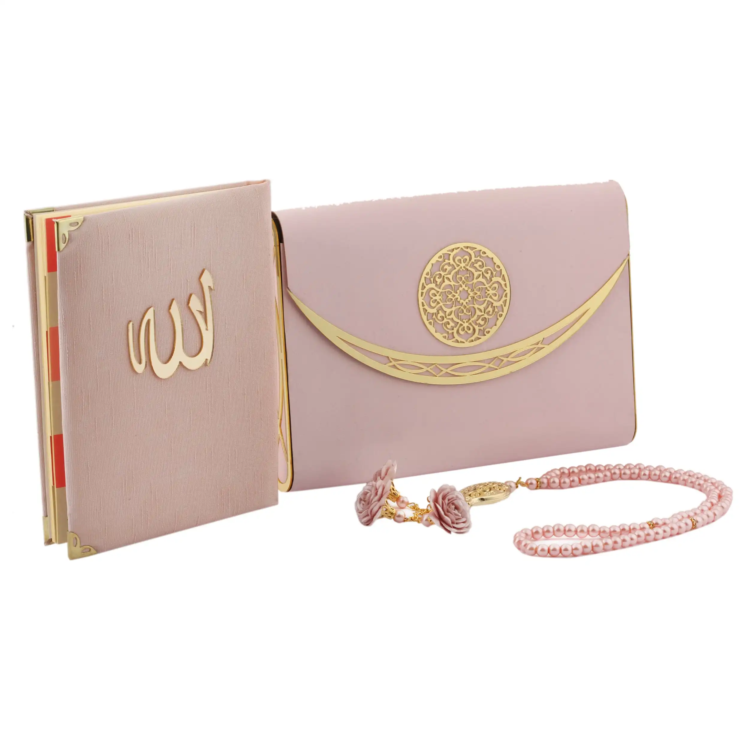 Quran And Rosary Set With Gift Box The First Class High Quality Prayer Quran Tasbeeh Yasin Sharif Luxury Quran Book Islamic Muslim Koran Eid Gifts